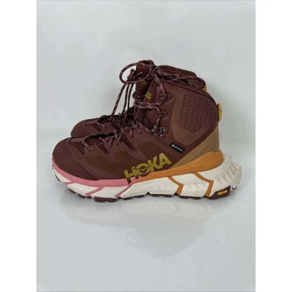 Hoka One One TENNINE Hike GTX Gore-Tex Cherry Mahogany Size 7B
